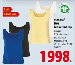 Lidl Esmara Női biopamut top ajánlat