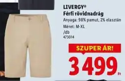 Lidl LIVERGY Férfi rövidnadrág ajánlat