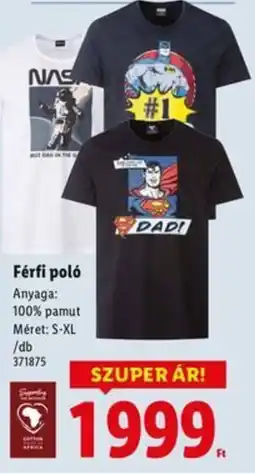 Lidl Férfi poló ajánlat