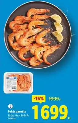 Lidl Fehér garnéla ajánlat