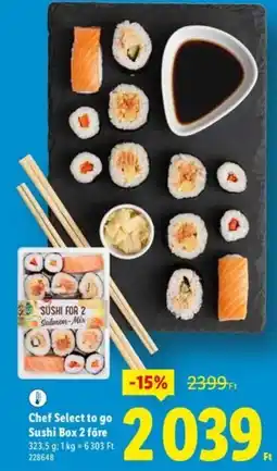 Lidl Chef Select to go Sushi Box 2 före ajánlat