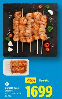 Lidl Garnéla nyárs ajánlat