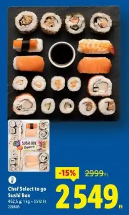 Lidl Chef Select to go Sushi Box ajánlat
