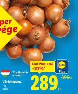 Lidl Vöröshagyma ajánlat