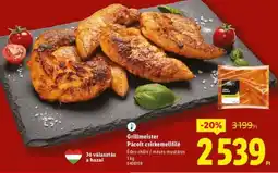 Lidl Grillmeister Pácolt csirkemellfilé ajánlat