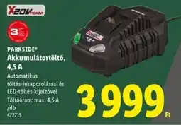 Lidl PARKSIDE Akkumulátortöltő, 4,5 Ah ajánlat