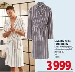 Lidl LIVARNO home Fürdőköpeny ajánlat