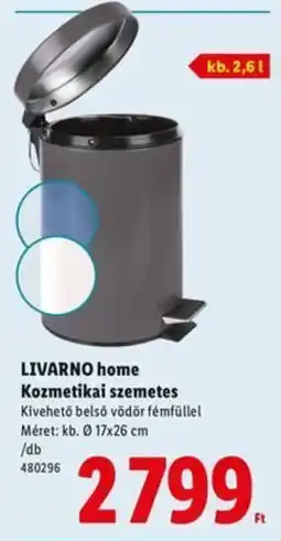 Lidl LIVARNO home Kozmetikai szemetes ajánlat