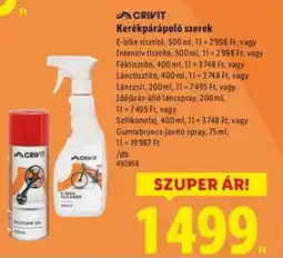 Lidl CRIVIT Kerékpárápoló szerek ajánlat
