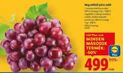 Lidl Mag nélküli piros szőlő ajánlat