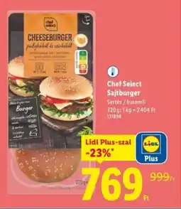 Lidl Chef Select Sajtburger ajánlat