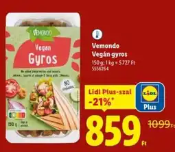 Lidl Vegán gyros ajánlat