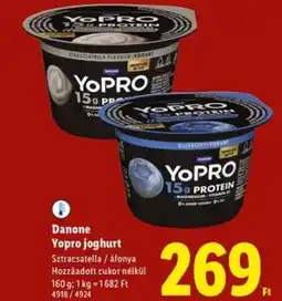 Lidl Danone Yopro joghurt ajánlat