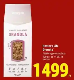 Lidl Hester's Life Granola ajánlat