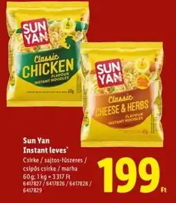Lidl Sun Yan Instant leves ajánlat