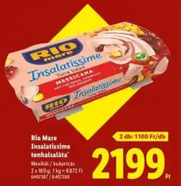 Lidl Rio Mare Insalatissime tonhalsaláta ajánlat