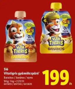 Lidl Sió Vitatigris gyümölcspüré ajánlat