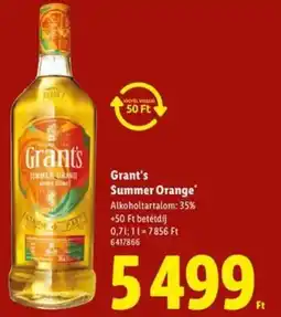 Lidl Grant's Summer Orange ajánlat