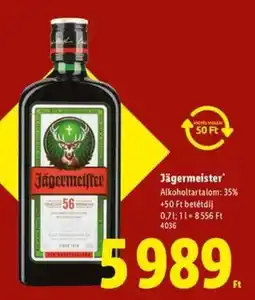Lidl Jägermeister ajánlat