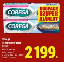 Lidl Corega Műfogsorrögzítő krém ajánlat