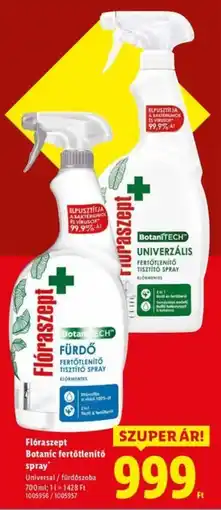Lidl Flóraszept Botanic fertőtlenítő spray ajánlat