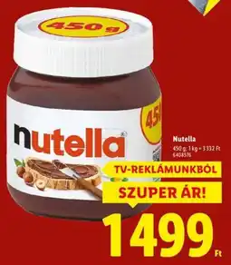 Lidl Nutella ajánlat
