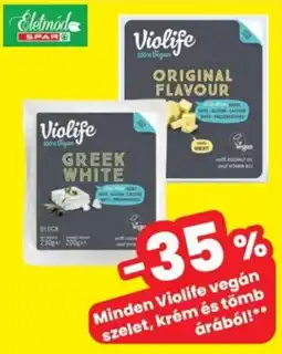 Interspar Violife vegán szelet, krém és tömb ajánlat
