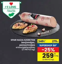 Interspar SPAR HAZAI.SZERETEM borjúmájas, parasztmájas ajánlat