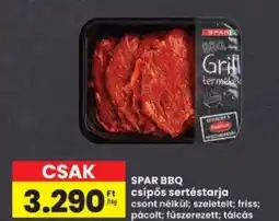 Interspar SPAR BBQ csípős sertéstarja ajánlat