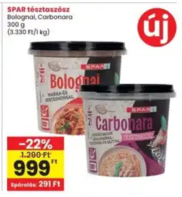 Interspar SPAR tésztaszósz ajánlat
