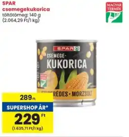 Interspar SPAR csemegekukorica ajánlat