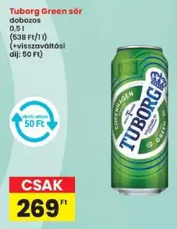 Interspar Tuborg Green sör ajánlat
