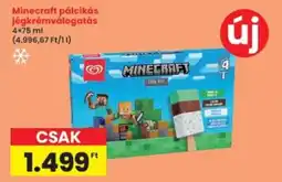 Minecraft pálcikás jégkrémválogatás