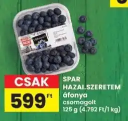 Interspar SPAR HAZAI.SZERETEM áfonya ajánlat
