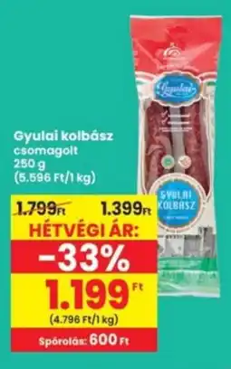 Interspar Gyulai kolbász ajánlat