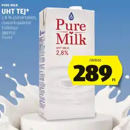 ALDI Pure milk UHT tej ajánlat