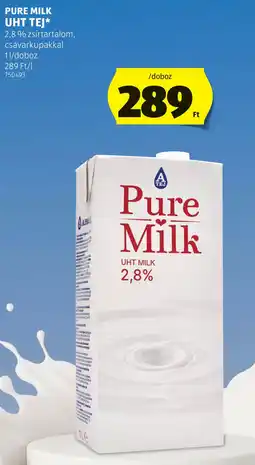 ALDI Pure milk UHT tej ajánlat