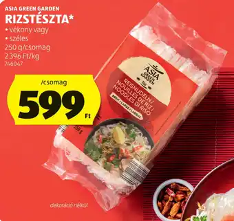 ALDI Asia Green Garden rizstészta ajánlat