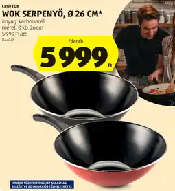 ALDI Crofton Wok serpenyő ajánlat