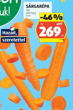 ALDI Sárgarépa ajánlat