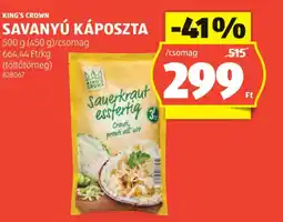 ALDI King's Crown savanyú káposzta ajánlat