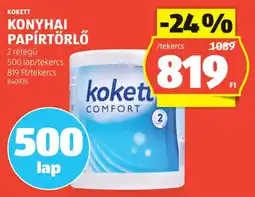 ALDI Kokett konyhai papírtörlő ajánlat