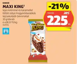 ALDI Kinder Maxi King ajánlat