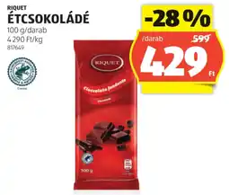 ALDI Riquet étcsokoládé ajánlat