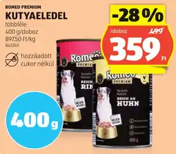 ALDI Romeo premium kutyaeledel ajánlat