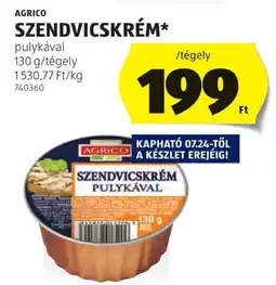 ALDI Agrico szendvicskrém ajánlat