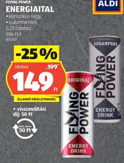 ALDI Flying Power energiaital ajánlat