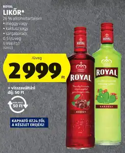 ALDI Royal likőr ajánlat