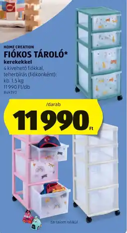 ALDI Home Creation Fiókos tároló ajánlat