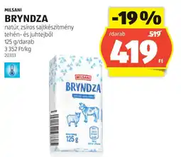 ALDI Milsani Bryndza ajánlat